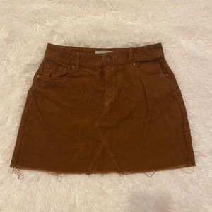 brown corduroy skirt